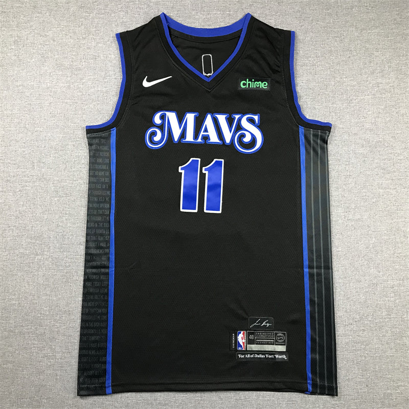 Men's Dallas Mavericks Kyrie Irving #11 Black 2023/24 Swingman Jersey - City Edition