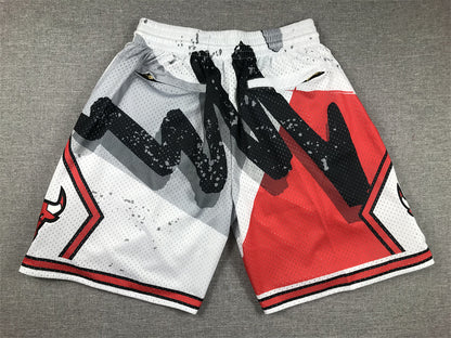 Men's Chicago Bulls White Swingman Pocket Shorts