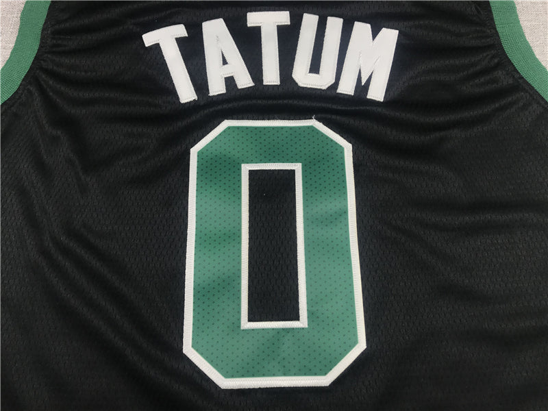 Men's Boston Celtics Jayson Tatum #0 Black 2022/23 Statement Edition Swingman Jersey