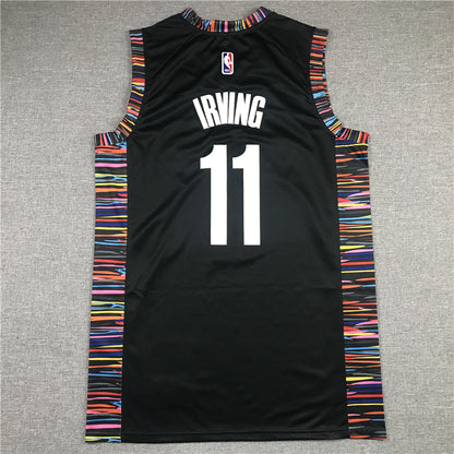 Men's Brooklyn Nets Kyrie Irving #11 Black Swingman Jersey - City Edition