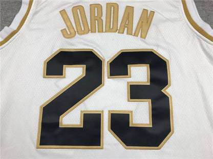 Men's Chicago Bulls Michael Jordan #23 White Classics Swingman Player Jersey