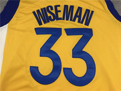 Men's Golden State Warriors James Wiseman Gold Fast Break Team Replica Jersey