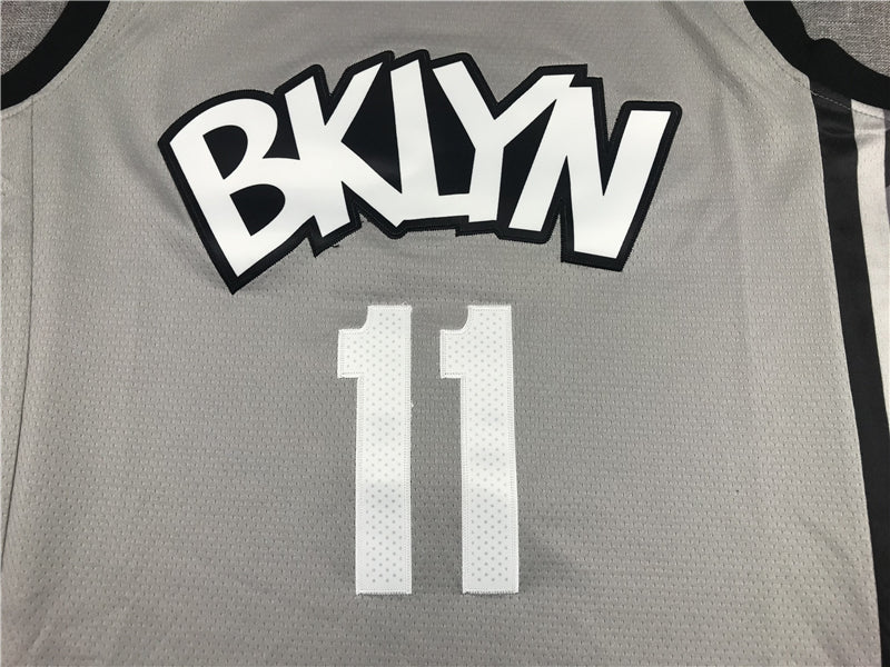 Men's Brooklyn Nets Kyrie Irving Gray 2019 Fast Break Player Movement Jersey