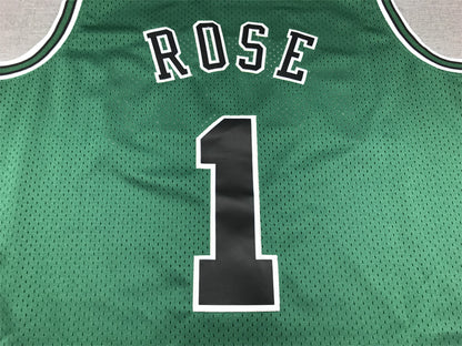 Men's Chicago Bulls Derrick Rose #1 Green Swingman Jersey